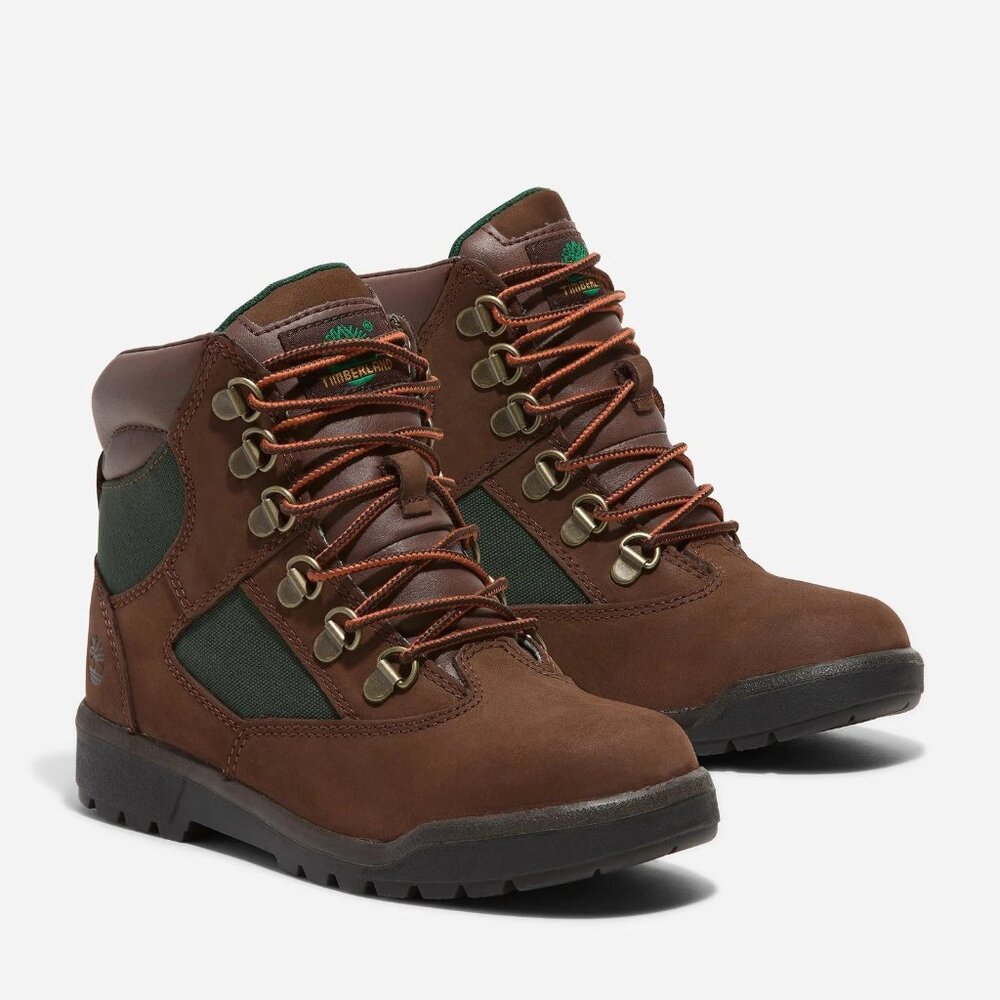 Timberland 6 Inch Field Boots Brown Nubuck-Green